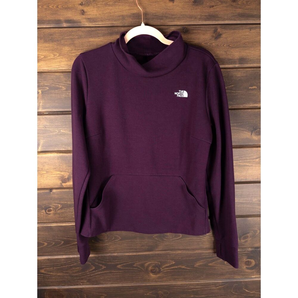 The North Face Womens Purple Cowl Neck Pullover Sweatshirt Size Large